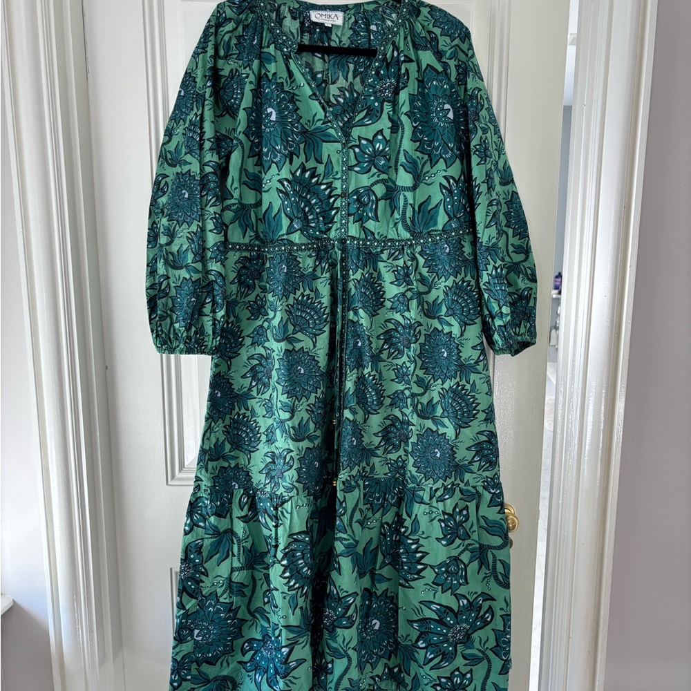 Omika Cotton Midi Dress